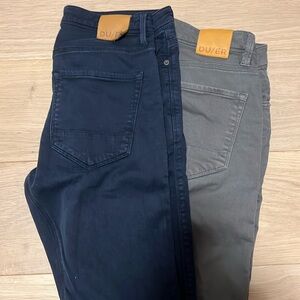 Duer Men’s Pants 2-Pack N2X Slim Fit in Navy and Grey (2 pairs of pants)